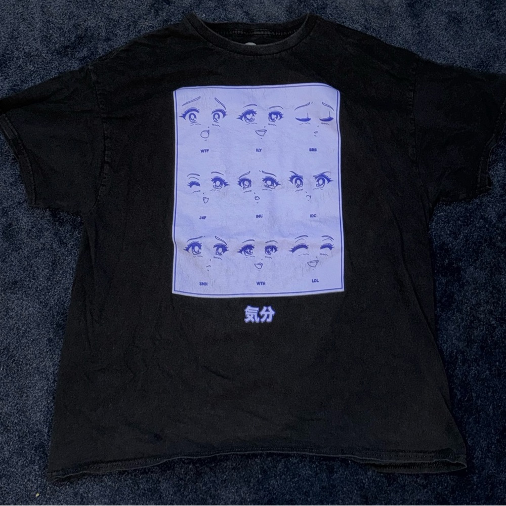 Men’s Anime - Graphic LOL Chinese Tee (Size: L)